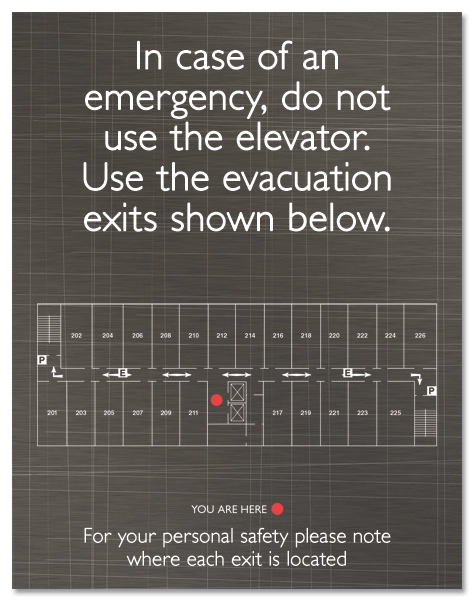 Elevator Evacuation Plan (Evacuation Exits)