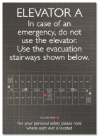 Elevator Evacuation Plan (Exit Stairways)