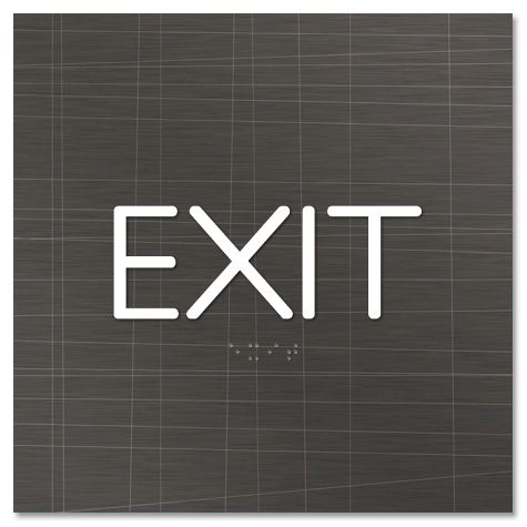 "Exit" Egress Sign - CA Compliant
