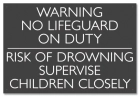Georgia No Lifeguard On Duty Sign