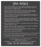 Georgia Spa Risks Sign