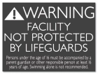 Illinois No Lifeguard Sign