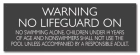 Indiana No Lifeguard on Duty Sign