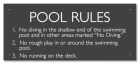 Iowa Pool Rules Sign
