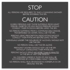 Jefferson County, Alabama Spa Rules Sign