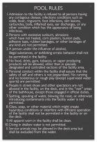 Kentucky Pool Rules Sign