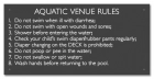 MAHC Bathhouse Sign for Pool Hygiene Facilities