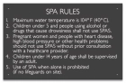 MAHC Spa Rules Sign