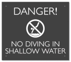 Maryland No Diving Shallow Water Sign