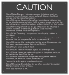 Maryland Spa Safety Rules Sign