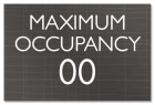 Maximum Occupancy Sign