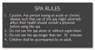Missouri Spa Rules Sign