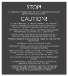 Mobile County, Alabama Spa Rules Sign