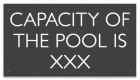 Montana Pool Capacity Sign