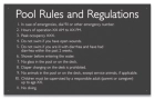 Montgomery County, Alabama Pool Rules and Regulations Sign