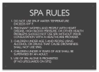 Montgomery County, Alabama Spa Rules Sign