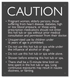 New Jersey Hot Tub Spa Caution Sign