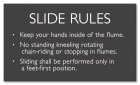 New York City White-Water Slide Rules Sign