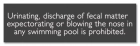 New York Pool Pollution Prohibited Sign