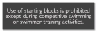 New York Starting/Diving Blocks Pool Sign