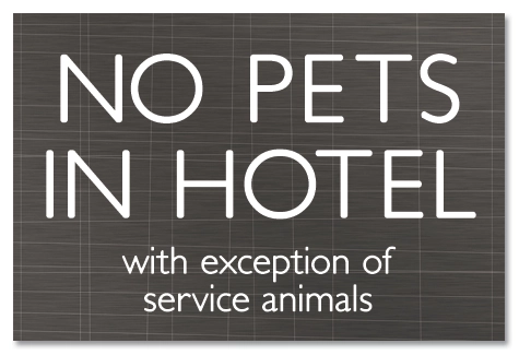 No Pets Sign