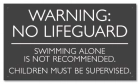 Ohio No Lifeguard Sign