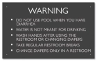Ohio Spray Pad Rules Sign