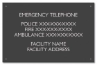 Ontario Canada Emergency Phone Sign