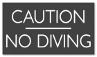 Ontario Canada No Diving Sign