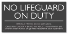 Oregon No Lifeguard On Duty Sign