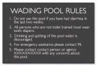 Oregon Wading Pool Rules Sign