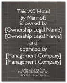 Owner/Operator Plaque