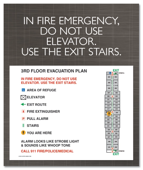 Standard Elevator Evacuation Plans - NYC Compliant