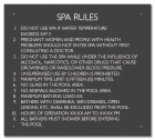 State Pool Sign - Spa Rules - Alabama Compliant