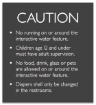 Utah Interactive Water Feature Caution Sign
