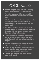 Utah Pool Rules Sign