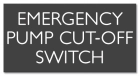 Virginia Emergency Pump Cut-Off Switch Sign