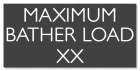Virginia Maximum Bather Load Sign