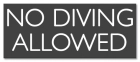 Virginia No Diving Sign
