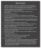 Washington Spa Rules Sign
