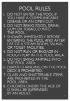 Wisconsin Pool Rules Sign