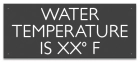 Wisconsin Water Temperature Pool Sign