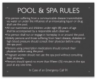 Wyoming Pool & Spa Rules Sign