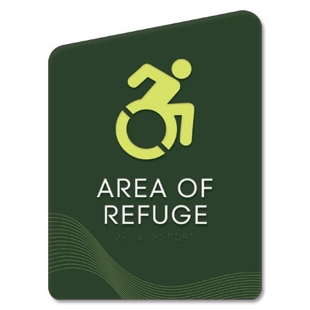 Area of Refuge Sign - Dynamic ISA Symbol