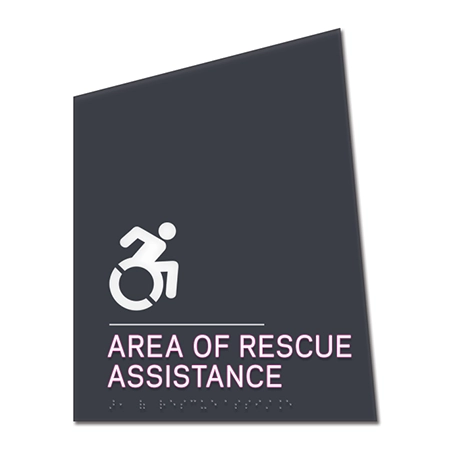 Area of Rescue Assistance Sign - NYC Compliant