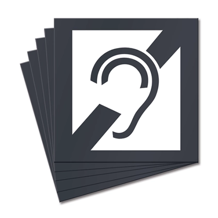Audio Accessible Symbol Only - 5 Pack