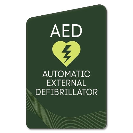 Automatic External Defibrillator Sign