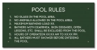 Baldwin County, Alabama Pool Rules Sign