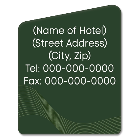 Business Center Informational Sign