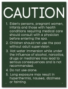 California Spa Rules Sign